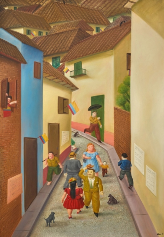 〈街道〉Fernando Botero, The Street, 1988（圖片提供：聯合數位文創）