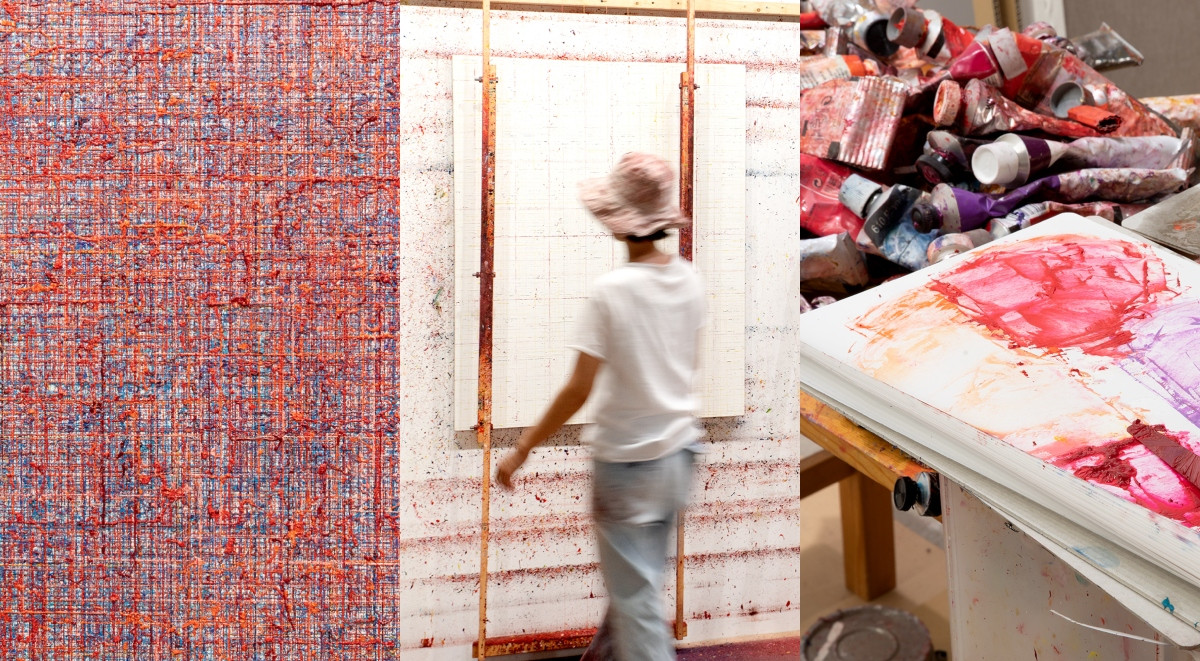日本藝術家橫溝美由紀個展《地景—行履無跡》登台：集結10餘件繪畫與裝置，以線性語言編織「平面上的立體世界」