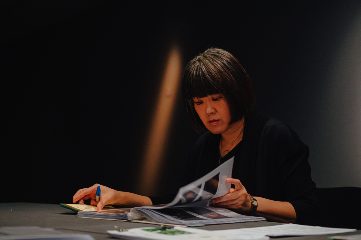 陳芯宜於 2 樓展場。（攝影：劉璧慈）