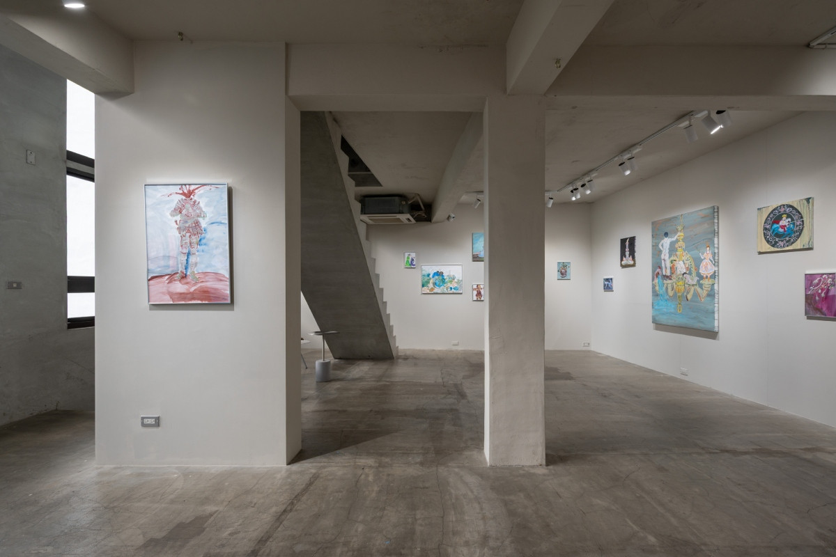 蔡瑞恒個展《晃動的神像》全景。（圖片提供：伊日藝術計劃 YIRI ARTS）
