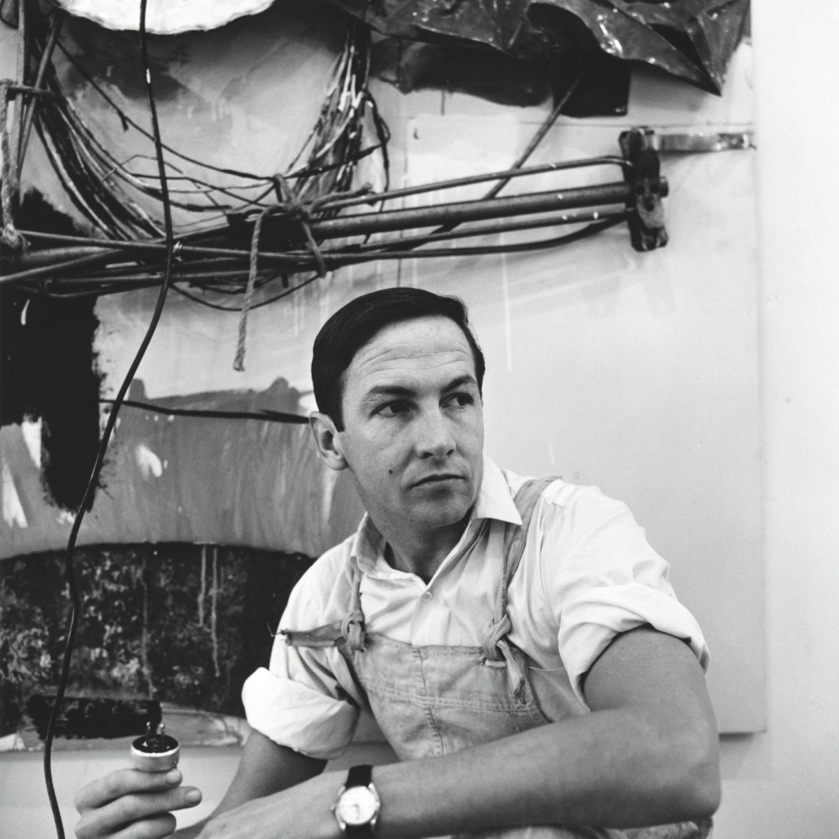 已故美國藝術家羅伯特勞森伯格。（圖片提供：TAO ART © Steve Paxton. Photograph Collection. Robert Rauschenberg Foundation Archives, New York）