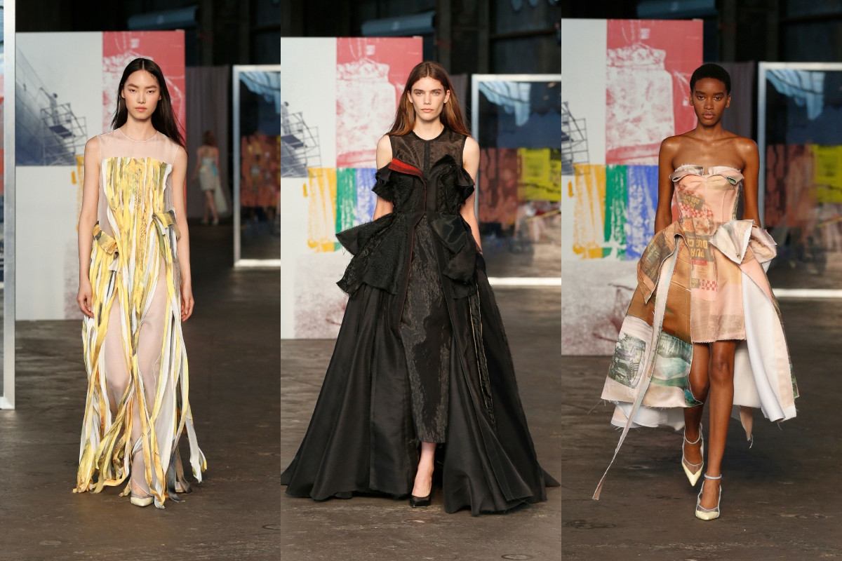 Jason Wu 2026春夏系列作品〈Sulphur Bank〉、〈Untitled〉、〈Groundings〉。（圖片提供：TAO ART © Dan-Lecca）