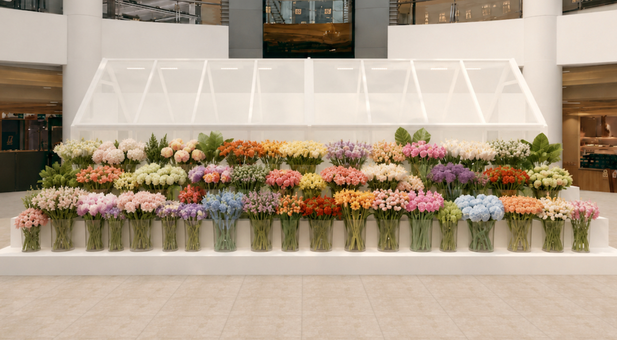 「Flower Shop絨毛花店」8/28快閃微風廣場！百種繽紛花卉＋台灣限定款齊登場