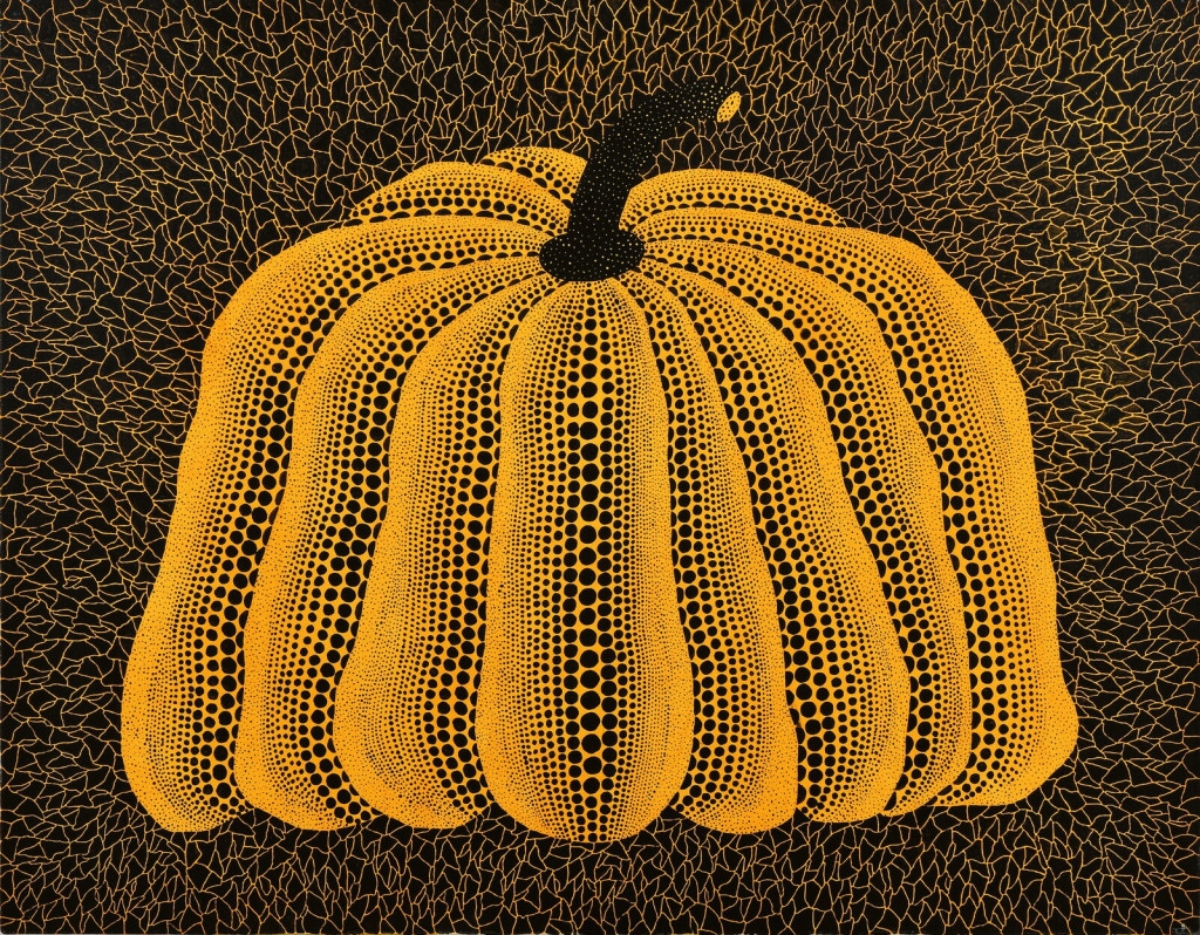 Yayoi Kusama, 'Pumpkin', 1991. Acrylic on canvas, 91 × 116.7 cm. Collection of the artist. © YAYOI KUSAMA