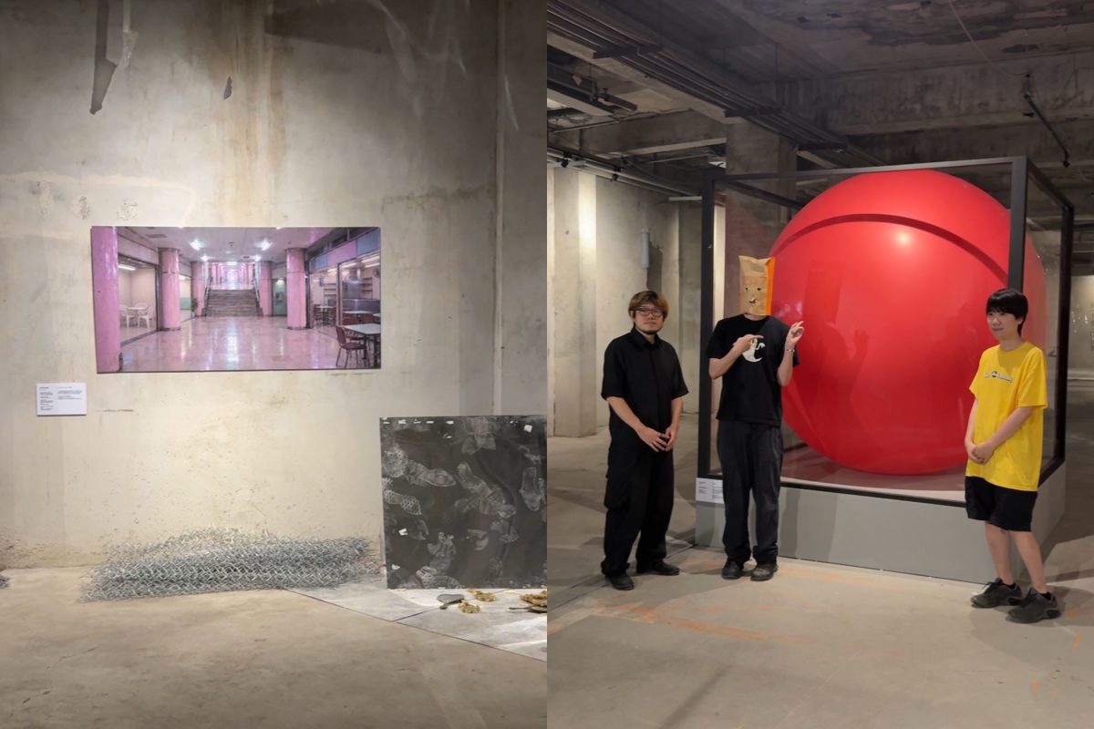 這次在台北展出，大森時生推薦的是「夢核」影像作品。圖左至右分別為：株式會社闇代表頓花聖太郎、怪談作家梨與東京電視台製作人大森時生。（攝影：Adela Cheng）