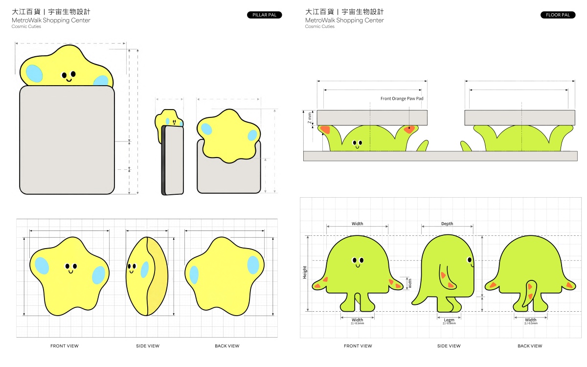 小麥「宇宙生物設計」平面圖。（圖片提供：Little Mak）