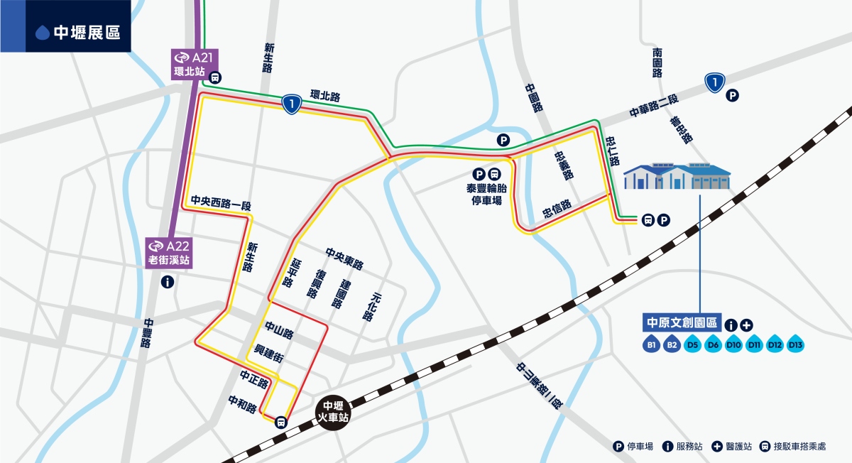 2026台灣設計展中壢展區地圖（圖片提供：台灣設計研究院 ）