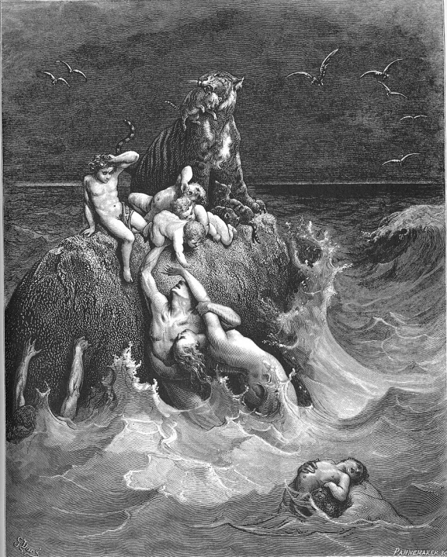 Gustave Doré《The Great Flood》（圖片來源：Wikimedia）