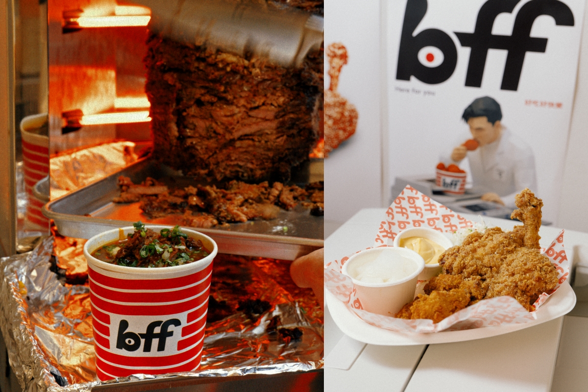 BFF「削削牛肉麵」、「棒棒雞腿排」。（圖片提供：BFF）