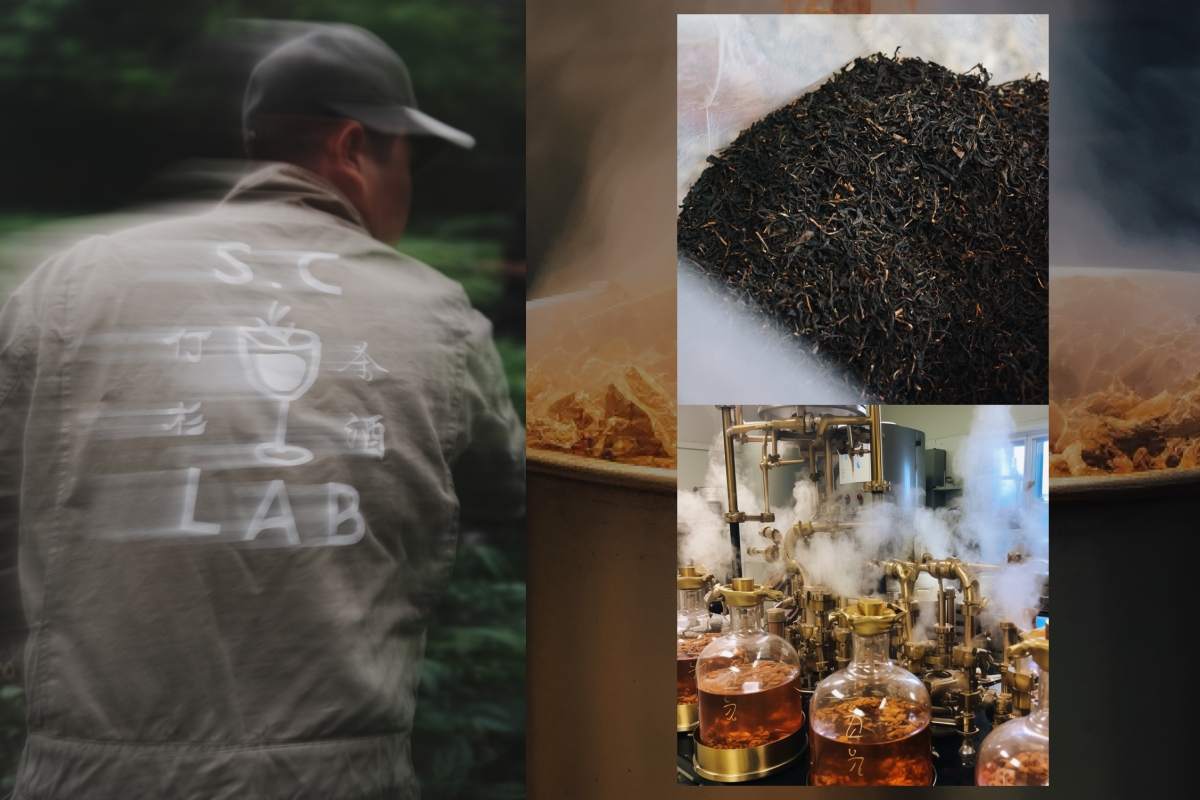 Mikey與S.C Lab釀酒師Pouria將台灣傳統的「茶」和「酒」文化，與現代創新方法融為一體。（圖片提供：S.C Lab）