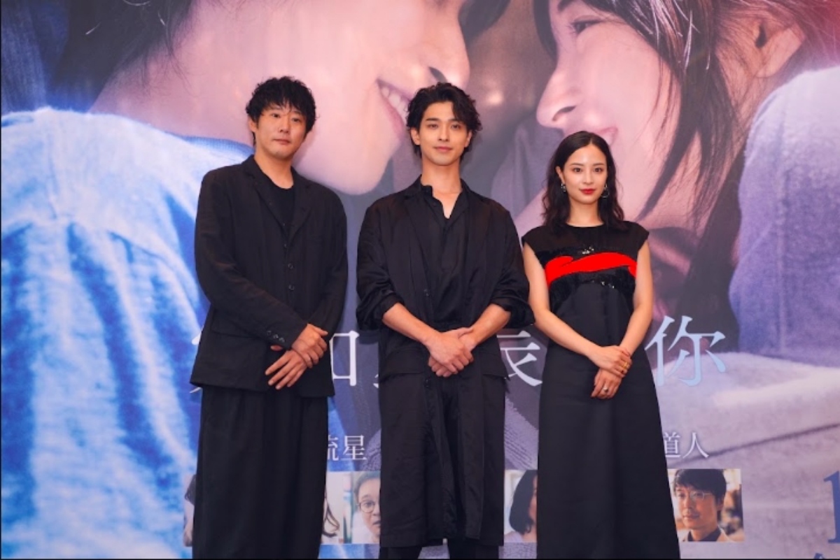 導演藤井道人也與橫濱流星、廣瀨鈴為戲來台宣傳（圖片提供：車庫娛樂）